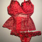 Lingerie Top mit Blumen Stickerei