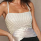 Festliches Top mit Perlen  (M)