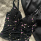 Vintage Korsett mit Blumen Details 85B
