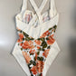 Vintage Body mit Rosen Print