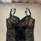 Schwarze Corsage 85 B-C