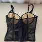 Schwarze Corsage 85 B-C