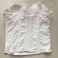 Weißes Corset Top Stickereien 75A