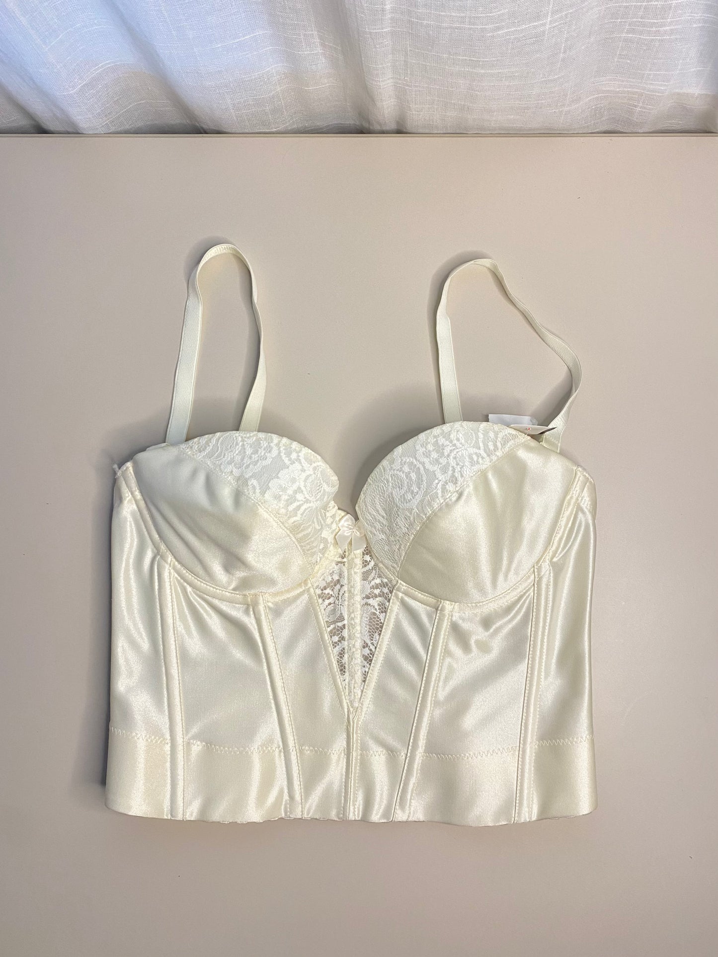 Vintage Korsett Creme Weiß