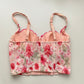 Kurzes Corset Top in Rosa 75B