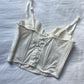 Korsett Satin weiß Größe 80B