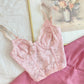 Vintage Korsett Rosa Spitze 75B