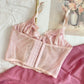 Vintage Korsett Rosa Spitze 75B