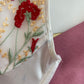 Vintage Korsett Weiß mit Blumen 85B