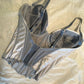 Vintage Korsett mit Spitze 75D Flieder