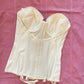 Vintage Korsett Creme Weiß 70C