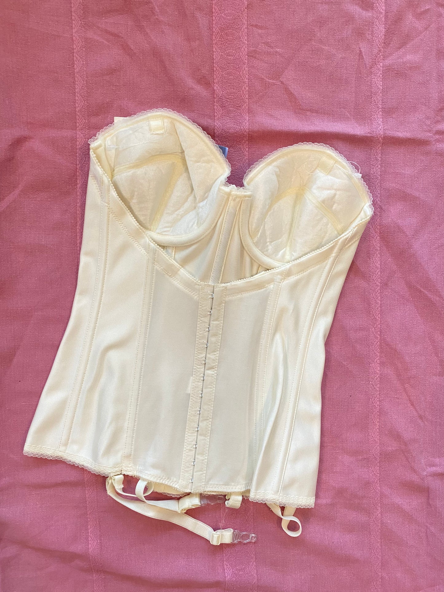 Vintage Korsett Creme Weiß 70C