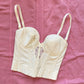 Vintage Korsett Creme Weiß