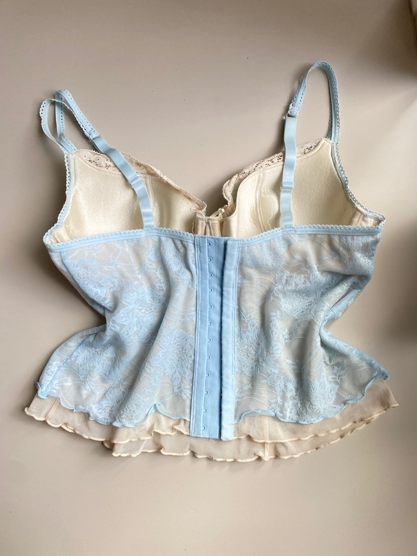 Babyblaues Corset top 80-85B