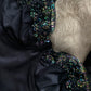 Vintage Korsett Schwarz mit Pailetten 75B