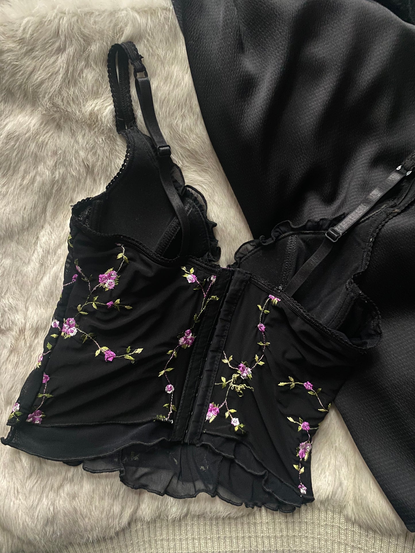Vintage Korsett mit Blumen Details 85B