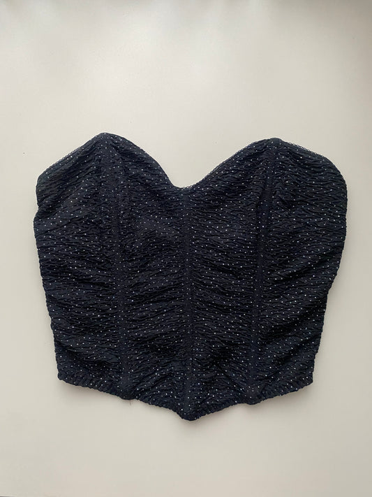 Glitzer Bandeau Korsett 42