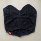 Glitzer Bandeau Korsett 42