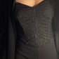 Glitzer Bandeau Korsett 42