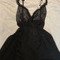 Vintage Negligé schwarz
