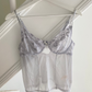 BH-Hemd grau transparent mit Stickerei (L-XL)