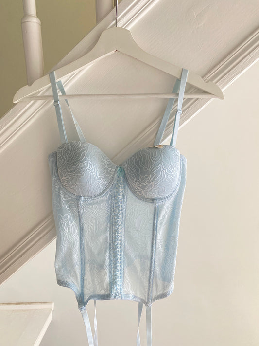 babyblaues Korsett 75A