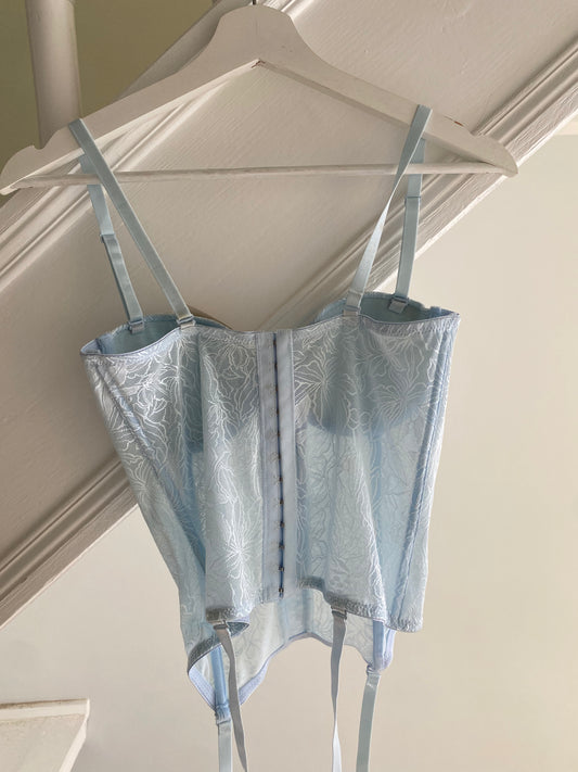 babyblaues Korsett 75A