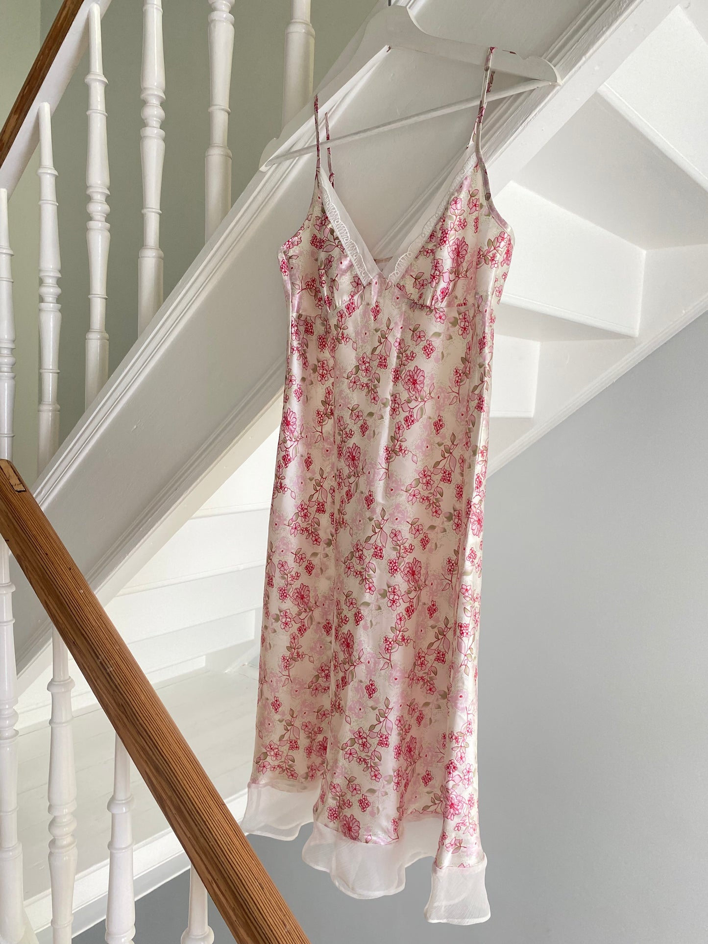 Negligé mit Blumen Print S