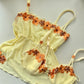 Vintage Hemdchen mit passendem BH und Blumen
