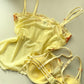 Vintage Hemdchen mit passendem BH und Blumen