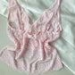 Rosa Lingerie Top aus Spitze  (L-XL)