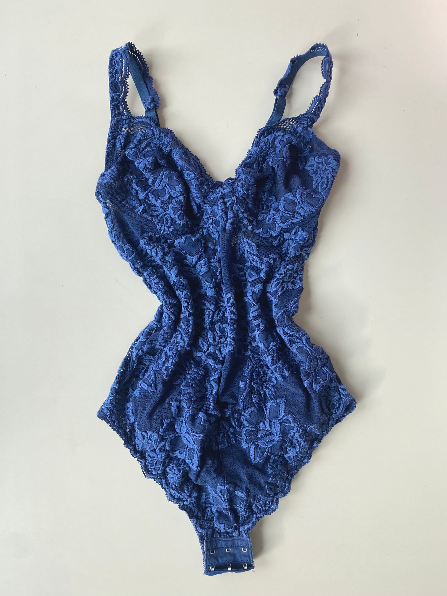 Vintage Spitzen Body Dunkelblau