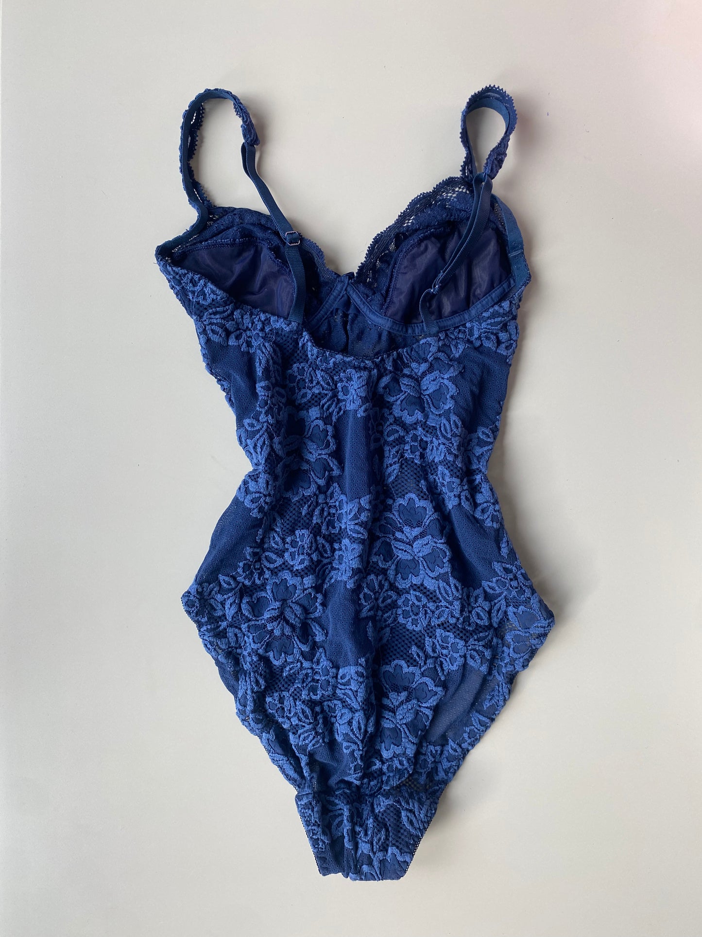Vintage Spitzen Body Dunkelblau